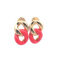 Orecchini Fraleoni Donna in Argento NICOLE GOLD/ROSA FLUO - NICOLE GOLD/ROSA FLUO